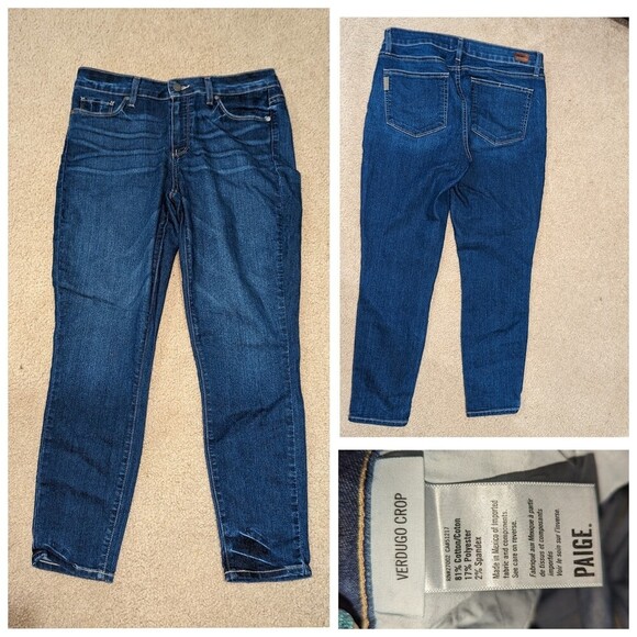 Paige Women's Size 30 Verdugo Crop Jeans - Picture 1 of 9